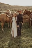 I had to get the dress hemmed which is very typical for me. The fit was great and it was very comfortable!! I wore it for our engagement pictures & LOVED them!! - Sage A.