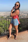 Wore this in Barcelona, Spain, and got many compliments. The only problem was the shoulder straps kept falling down for me, but it was something I could live with. Make sure to tie it tight in the back! - Madison H.