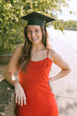 This dress was so fun! The material was really nice quality. I was a little insecure by the way it hugged my tummy area. I normally don't buy dresses like this but wanted to try something new. I loved it and it looked great in the pictures! - Amanda B.