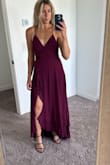 -Very flattering
-It's a wow dress, my family loved it
-Color is more gorgeous in person
-Super comfortable. There is an extra five where the zipper is at and I wish they put that in all the dresses!!
Be careful with the straps! The second time I tried it on the strong broke right off. I would still highly recommend. - Alyssa H.