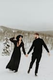 Perfect for our winter engagement shoot. I always receive so many compliments in this dress. - Allison E.