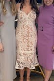 Fit me perfectly and wasn't too snug. Got SO many compliments at my shower :) it was so great for the day and wore it again on my honeymoon! - Jessica F.