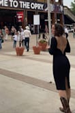 It fit true to size, was comfortable, and looked amazing. I was worried it would fall off my shoulders or the low back would be too revealing, but it fit perfectly. It stayed on my shoulders, the structured low back was perfect. I received 5 compliments from strangers about this dress! - Katie S.