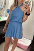 This dress was perfect for a summer wedding! The dress is super light material, looks elegant and the color is beautiful. Buy it. - Marta F.
