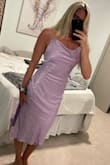 I love this dress so much, the material is perfect in that it's comfortable, sleek and sexy and the floral designs are beautiful. I can't wait to wear it to the event I got it for - Alyssa C.