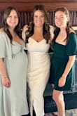 This dress became available/in stock two days before my event! I rush ordered it and it was perfect for my bridal shower! I received compliments all day! - Kaitlyn Z.