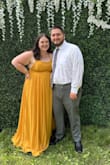 Loved the dress, only complaint is the slit runs a little high (might be bc of my height) and the slit is right down the middle so it can be flashy if youre not careful! - Kayla B.