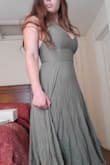 Love this dress! Usually I have trouble with mid length dresses being too long on me, but this falls perfectly below the knee. The adjustable waist makes this very flattering, my only problem is not quite enough boob space but that's a pretty common thing for me. Highly recommend, I feel so good in this! - Lynne O.