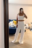 The top fit a little too tight but I'm making it work. I'm very bustie so I understand. If I would've gotten the L size it would've been way too loose on the bottom. So I'm happy with it. - Fiorella L.
