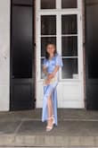 This dress is so elegant yet so comfortable. The fabric is soft and perfect for a summer wedding or any other special event. I felt so confident wearing this dress. Highly recommend! - Londy A.