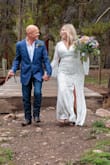 After reading all the reviews, I finally chose this dress for my wedding. I love this dress! It fits beautifully and the quality is incredible for the price. I had to order a larger size for my hips and then alter the top. Also tapered the bell sleeves some and removed the train for my outdoor ceremony. - Susan W.