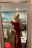 The dress is very pretty and very classy; however, due to the straps I could not move my arms and ended up not wearing to the wedding I was going to because there was no way I was going to be able to dance. - Caitlin A.