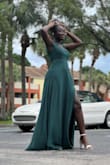 I was originally skeptical because I thought it was going to be too small or big but it fitted PERFECTLY!!! I brought it for my birthday and I absolutely love how it was tight around my waist and it came with a built in bra!!! It was a little long where I would step on it if I don't wear heels BUT THAT WAS WHAT I WANTED!!! I am forever in LOVE!! - Jessica J.