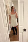 I wore this dress to my bachelorette party night out and it was very flattering and comfortable to wear! I have a larger chest and the fabric was very stretchy and complimentary. - Katelyn C.