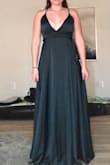The fabric was in good condition and was great quality. The length was a little to long but over all the dress fit wonderfully and I'm very happy with my purchase. - Hailey H.