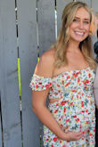 I wore this for my baby shower, but I also can't wait to wear it after baby comes! It was so comfortable, and the colors are beautiful. It fit perfectly and was really flattering, and the material was nice. I received a lot of compliments! Would definitely recommend. - Lacy P.