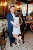 Really loved the back of this dress! Perfect for my cocktail bar engagement photos! The neckline did look a bit strange on me though and it was a bit see through. - Nicole D.