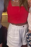 Super cute ..great crop top ! Love the fit and neckline on this shirt ! - Ruth I.