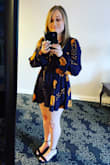 I bought this romper to wear out for my 30th birthday. I got a lot of compliments on it. My only issue is the chest area was gaping even though I followed the size guide. I bought some fashion tape and it closed up nicely! - Molly K.