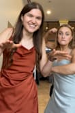 I'm a crazy dancer at wedding receptions and well acquainted with dress mishaps. It's hard to find something flattering that wont fall down or be too tight, but this definitely fits the bill! - Kate P.