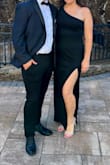 I loved this dress. I was a guest at a black tie wedding and it was perfect. I went the size up and ordered a large (normally a medium), and I had room, but it was very comfortable. - Melissa H.