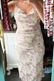 I did return this dress. I have bigger hips and a smaller waist so I felt like the size was perfect around my hips but was way too large on my waist. Just made me feel boxy. - Jenna W.