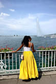 Got this beautiful skirt for my vacation in Europe, received many compliments. The color is my abosolute fav, it flows really easily and it was true to size. This is a lovely skirt for the summer, it matches really well with white and orange! - Connie N.