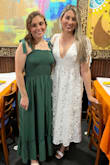 I absolutely love this dress!!!!! It does run a little large so I recommend to size down if you are in between sizes. The fabric is elegant, the style is modern but classic at the same time. It's beautiful!! I wore it for my rehearsal dinner and received so many compliments. - Camila V.
