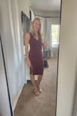 Beautiful dress! Perfect length! Love the color and fit was too be expected. I loved that it hit right above the knee. - Kelly S.