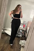 Love this set! So comfortable, has some stretch to it, and is double lined. - Bailey B.
