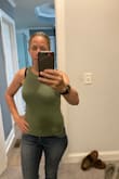 Cute and fits well.  Nice color and well made.  Good quality.  Just a little too see-through for me and, with the cut of the neck, I don't have anything I can wear underneath it without showing the straps.  Just doesn't work for me. - Kasi H.