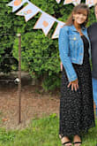 Love this dress. Wore it to a baby shower. Can be a dress for a funeral, summer party, or just a casual shopping day. I'm so glad I pulled the trigger. Very flattering since it's layered and the material is lightweight and free-flowing. I'm self-conscious of my legs. Long enough to cover my legs without looking formal. There's a nonslip guard on the shoulders. I never felt the need to adjust my dress. - Michelle T.