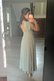 I adored this dress, however being 5'4", even in heels the dress was too long (in that it touched the floor). I personally didn't want the dress to be able to touch the ground, but if you dont mind then otherwise its perfect. I got it hemmed in the pictures. - Parisa A.