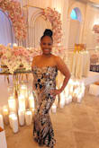 This dress was EVERYTHING AND MORE!! The fit is very flattering and it is well made. The beading was flawless. I danced the night away without any issue. - Patricia C.