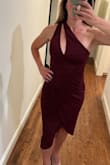 I love the dress. Originally ordered a medium (I'm a medium in almost everything) but had to exchange for a small. Very flattering dress. Great quality. - Terra H.