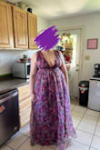 I really love this dress. It's gorgeous and I think it's flattering on anybody!
I have a small shoulders, so I did need to alter that part of my dress.
So the banded part of this dress falls right below the bust. It is somewhat tighter than I expected.
The real problem I have with this dress is the sh**** zipper. Couldn't get it over that banded part. Tried to lubricate it - no go. However I ordered some clasps I'm gonna stitch in and I'm gonna make that part clasp more like a bra. Should be fine! - Susan D.