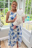 I ordered a medium and a large as I am in between sizes and the medium fit perfect!! I wore this for my niece's baptism and it was so comfortable all day and I received many compliments on it! It's very fun and flowy. I'm 5' 9" and it was the perfect length hitting my calf - loved wearing it! - Stephanie G.
