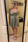 I really wanted to love this dress! The back detail is really pretty and elegant. I just didn't feel like the neck line hung very nicely. Especially with having a larger chest. The material looked ok but did seem a little cheap. I am going to return this sadly! - Jessica W.