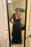 I wanted to love this dress!! Sadly it was just too much cleavage. And it was so low cut that a strapless bra would have been seen. I also was not a fan of the back of the dress. It felt very "buttoned up"/conservative compared to the front and it felt like a mismatch to me. The material was nice and I think this could look great on a different body type. - Jessica W.