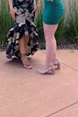 These are absolutely perfect. I have wide feet and these fit great. They are true to size. I wore them for 4 hours at a wedding and they didn't hurt my feet. - Michelle