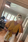 I sooo wish this fit because I absolutely love this shirt! It was way too big and just looked silly. - Laura H.