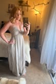 This dress is very cute and very flattering. I can't always get away with not wearing a bra but the bust fits in a way that you do not need to wear a bra and still feel super cute. - Courtney N.