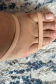 They squeeze my feet especially my toes which makes it very hard for me to walk in them - Melisa C.