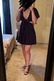 This dress is SO flattering and comfy. Definitely my new favorite flirty date night outfit - Bailey F.
