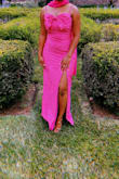 I got a 6 it was too big. Stick to your true size, I usually wear a 4. I love this dress! I paired it with a pink scarf, it looked amazing on and go so many compliments! perfect for a formal summer event. - Rose H.
