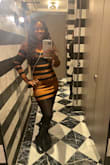 I am in love with this dress. I hope they make more colors with the same material. It was perfect for a social outing with Friends. I say it's true to size because the material stretch, you can size down because of that - KK I.