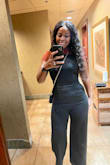 Wore this to a work dinner and it was perfection. I love the way it fits. I purchased the black and burgundy color. They are my favorite jumpers - KK I.