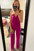 This pantsuit brought me a sigh of relief when shopping for wedding guest attire. Finally something that looked amazing with a flat chest! - Brittany P.