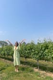 This dress was so comfortable! I wore it all day for my birthday was outside at breweries and wineries did not get hot and got so many compliments. I did use fabric tape to help the neckline stay in place. - Debra G.