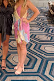 So beautifully unique! I wore this to a NYE party in the Bahamas. I got multiple e compliments from random girls and my fiancé was obsessed with this dress. I bought an XS. So happy with this purchase! - Sarah S.